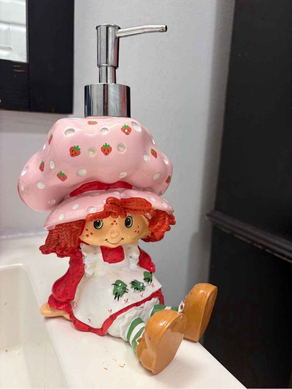 Strawberry Short Cake Ceramic Soap Dispenser